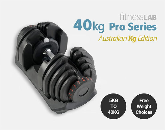 40Kg Dumbbell Set Weight Adjustable Dial Dumbbell Weight Plates Home Gym Exercise Fitness Equipment Weight Lifting Toning Workout