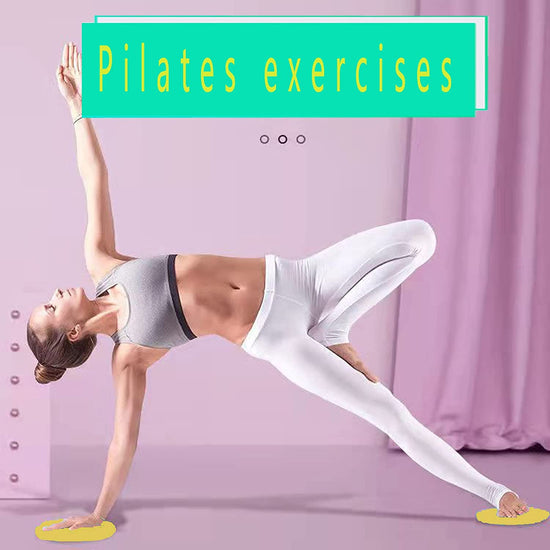 Yoga Pilates Gliding Disc，Double Sided Slider Discs Exercise Sliders, 2 Dual Sided Gliding Sliding Discs for Core Fitness, Gym, Carpet and Hardwood Floors Home Abdominal Exercise Equipment