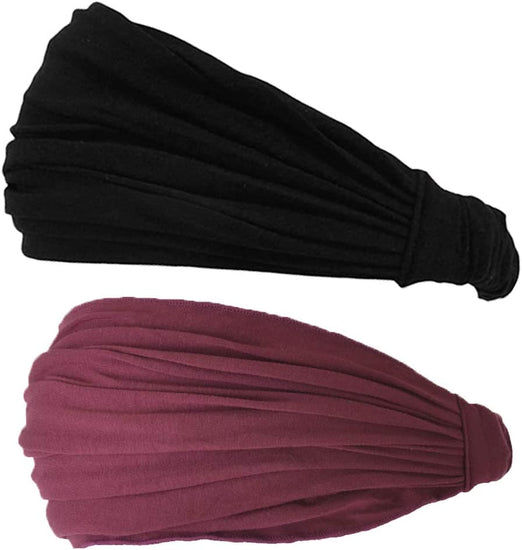 Mens Womens Headband Bandana – Comfortable Head Bands with Elastic Secure Snug Fit Non Slip for Runners Fitness Sports Gym Tennis Crossfit Lightweight