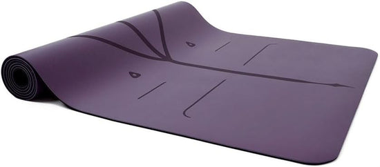 Original Yoga Mat – Free Yoga Bag Included - Patented Alignment System, Warrior-Like Grip, Non-Slip, Eco-Friendly and Biodegradable, Sweat-Resistant, Long, Wide, 4.2Mm Thick Mat for Comfort