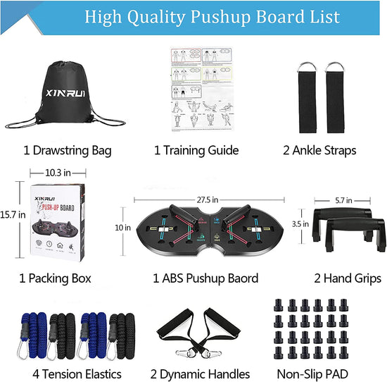 Quadropress Push up Board, Adjustable Push up Bar for Men and Women, Foldable Push up Handles for Floor, Perfect Pushup Board Fitness, Iron Chest Pro Push Up, Portable Home Workout Equipment