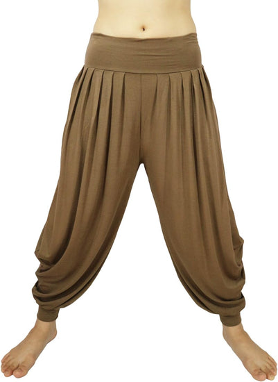 Women'S Drape Harem Aladdin Loose Elastic Waist Pants