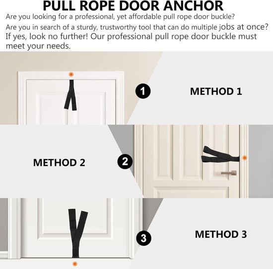 1Pc Pull Cord Door Buckle Rope Door Anchor Pulling Exercise Resistance Bands Exercise Accessories Sportster Accessories Sports Accessories Household Fitness Nylon Products