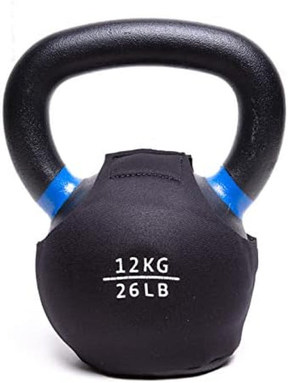 SPECIFIC to  PRODUCTS - Powder Coat Kettlebell Wrap (4-48 KG) - Floor Protector Kettlebell Cover with 3Mm Neoprene Sleeve for Gym or Home Fitness Kettlebell Protection