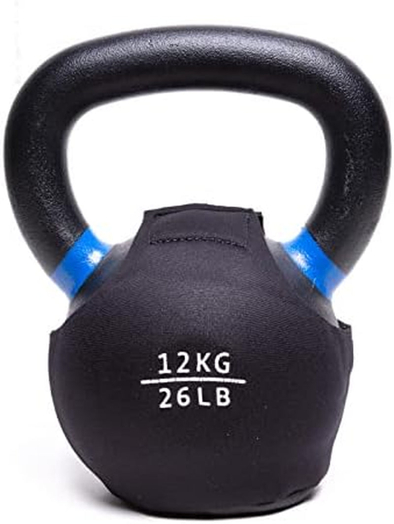SPECIFIC to  PRODUCTS - Powder Coat Kettlebell Wrap (4-48 KG) - Floor Protector Kettlebell Cover with 3Mm Neoprene Sleeve for Gym or Home Fitness Kettlebell Protection