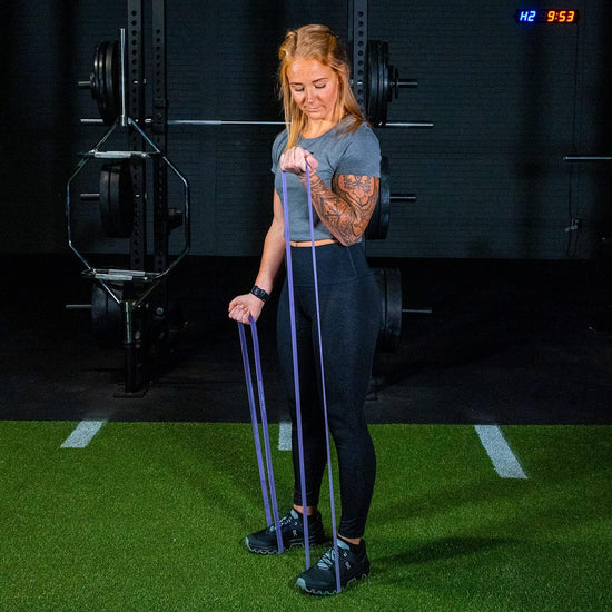 32" Resistance Training Bands (Portable Exercise Band System Training Bands- Great for Individuals under 70" of 5'10" Tall)