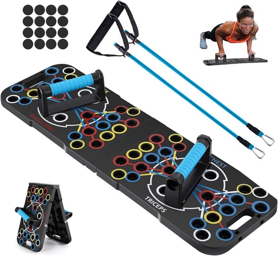 Push up Board- Multi-Function Foldable Push up Bar-Push up Stands Exercise Workout Fitness Equipment for Home Gym