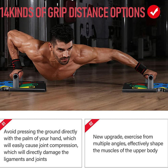 Push up Board 28-In-1, Portable Push up Handles for Floor,Foldable Multi-Function Push up Bars, Professional Push up Stands Strength Training Exercise Fitness Equipment