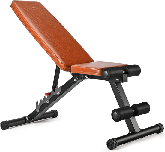 Adjustable Weight Bench Incline Decline Flat Workout Bench 75 Degree Foldable Home Training Sit up Gym Bench