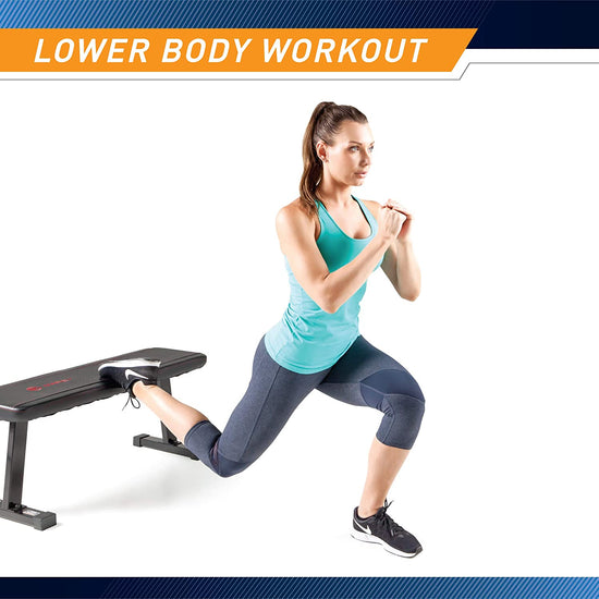 Flat Utility Weight Bench for Weight Training and Ab Exercises SB-315
