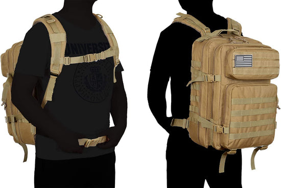 45L Military Tactical Backpacks Molle Army Assault Pack 3 Day Bug Out Survival Bag Hiking Treeking Rucksack
