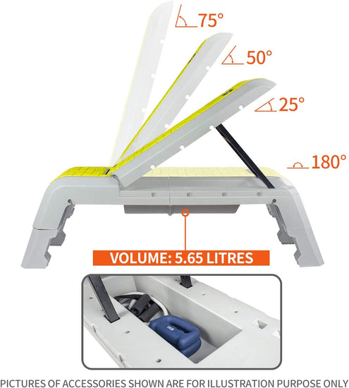 Multifunctional Aerobic Deck with Cord Workout Platform Adjustable Dumbbell Bench Weight Bench Professional Fitness Equipment for Home Gym