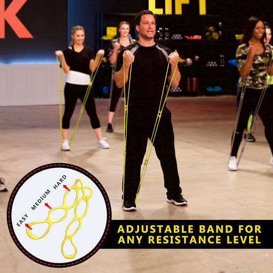 Workout Bands 7 Ring Adjustable Resistance Bands for Working Out Home Workout Walking Exercise Workout Bands Fitness Program Exercise Bands Stretch Bands for Recovery