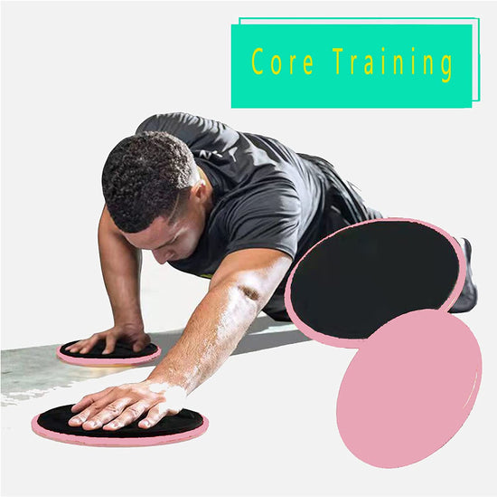 Yoga Pilates Gliding Disc，Double Sided Slider Discs Exercise Sliders, 2 Dual Sided Gliding Sliding Discs for Core Fitness, Gym, Carpet and Hardwood Floors Home Abdominal Exercise Equipment