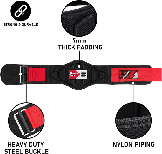 Weight Lifting Belt – 6.5” Back Support Padded Workout Belt Auto Lock Buckle – Neoprene Gym Belt Men Women – Fitness Bodybuilding Training Deadlift Squats Weightlifting Belt