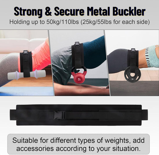 Hip Thrust Belt, Exercise Hip Thrust Belt Use with Dumbbells Kettlebells, Plates, with Slip-Resistant Padding for the Gym, Home and Outdoors, Fitness Workout for Lunges, Squats, Glute Bridges