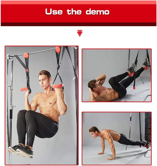 Suspension Trainer Bodyweight Fitness for Full Body Workout Home Gym Resistance System