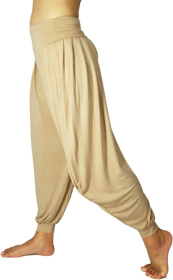 Women'S Drape Harem Aladdin Loose Elastic Waist Pants