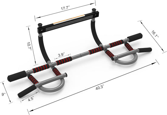 Pull-Up Bar for Door Frame Adjustable Portable Upper Body Fitness Workout for Home Gyms