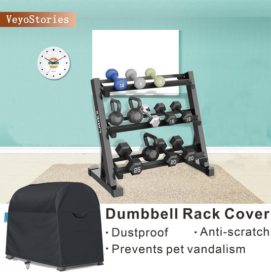 Dumbbell Rack Dust Cover, Dumbbell Weight Rack Cover, A-Frame Dumbbell Rack Cover, Designed Specifically for Home Gym Dumbbell Set Brackets - Waterproof and Dustproof Cover (Cover Only)