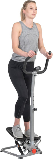 Twisting Stair Stepper Machine with Handlebar and Digital Display