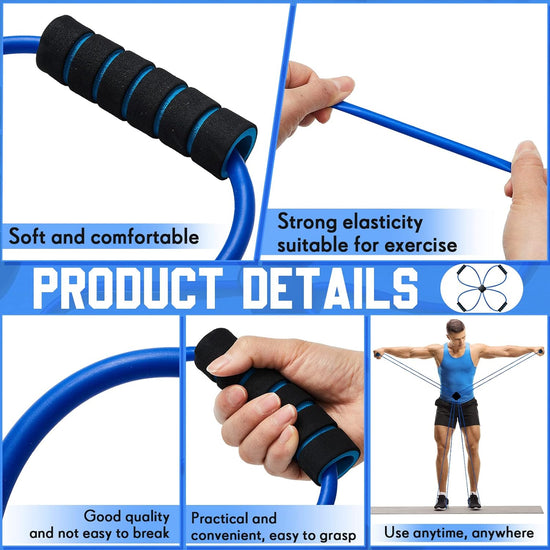 1 Pc Pilates Resistance Band Cross Exercise Band Elastic Loop Tube Pilates Reformer Pilates Bands with Comfort Grips Home Fitness Equipment for Women Body Muscles Workout Strength Training