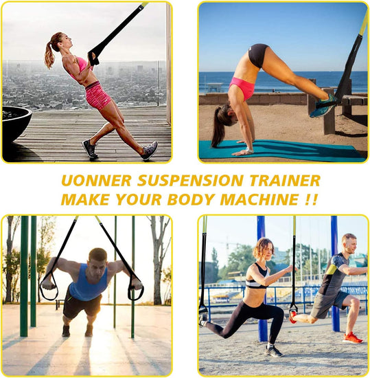 Suspension Trainer Home Gym Equipment Sling Trainer Workout Bands Fitness Straps Indoor Outdoor