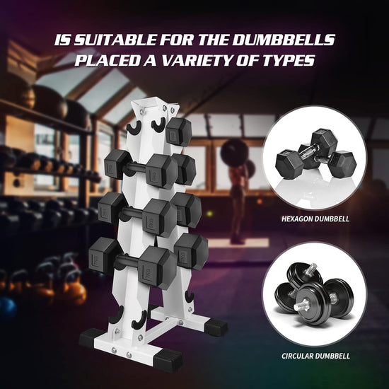 Dumbbell Rack, Solid Steel Dumbbell Storage Stand Holder, A-Frame Weight Dumbbell Storage Racks, Free Weights Dumbbells Set for Home Gym Exercise