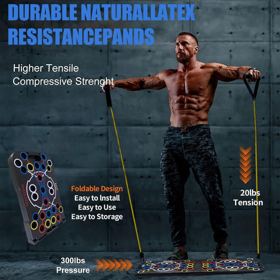 Push up Board- Multi-Function Foldable Push up Bar-Push up Stands Exercise Workout Fitness Equipment for Home Gym