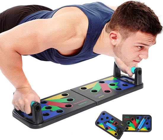 Push up Board Fitness Equipment-Push up Bar Core Muscle Trainer for Home Office Workout-Portable Fitness Exercise Tools Workout Push-Up Stands - Adjustable Pushup Board for Muscle Training