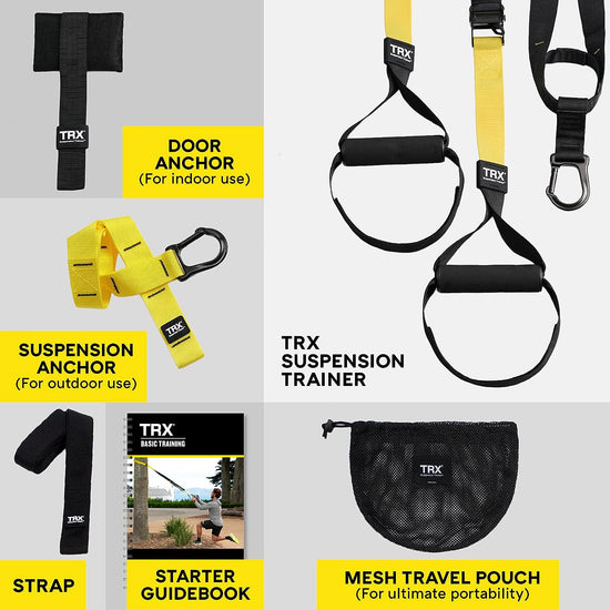 ALL-IN-ONE Suspension Training: Bodyweight Resistance System | Full Body Workouts for Home, Travel, and Outdoors | Build Muscle, Burn Fat, Improve Cardio | Free Workouts Included