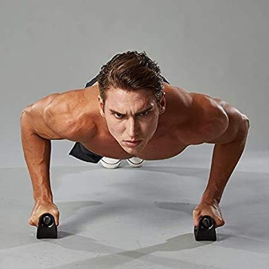 Pushup Handles for Floor Board Portable Push up Bars for People Fitness Home Workout Equipment , Colour Red