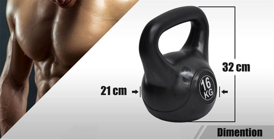 16Kg Kettlebell - Home Gym Weight Fitness Exercise - Training Fitness Equipment Sports Equipment