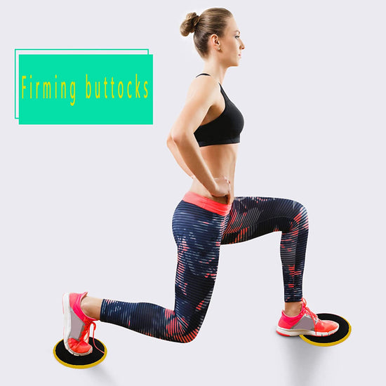 Yoga Pilates Gliding Disc，Double Sided Slider Discs Exercise Sliders, 2 Dual Sided Gliding Sliding Discs for Core Fitness, Gym, Carpet and Hardwood Floors Home Abdominal Exercise Equipment