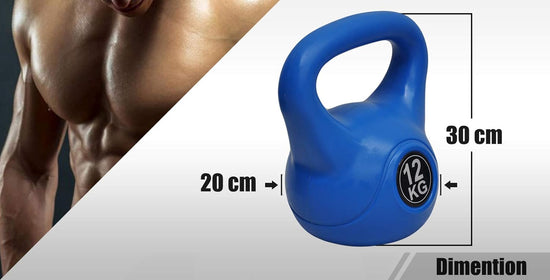 Kettlebell 12Kg Kettlebell Home Gym Weight Fitness Exercise - BLUE - Training Fitness Equipment Sports Equipment