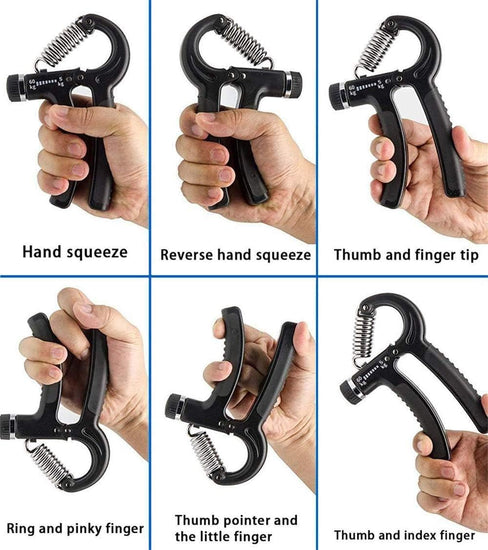 Hand Grip Strengthener Adjustable Resistance 22-130 Lbs (10-60Kg) - Fitness Equipment Spring Loaded for Muscle Recovery Hand Gripper Trainer, Exerciser, Strengthen Grip, Hand Squeezer, Forearm Grip, Hand Exercise, Gripper, Finger Strengthener