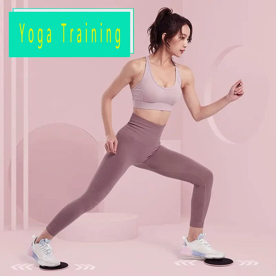 Yoga Pilates Gliding Disc，Double Sided Slider Discs Exercise Sliders, 2 Dual Sided Gliding Sliding Discs for Core Fitness, Gym, Carpet and Hardwood Floors Home Abdominal Exercise Equipment