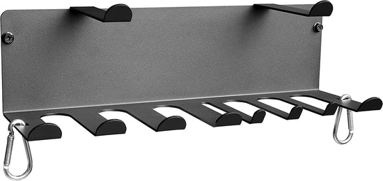 Resistance Bands Rack Wall Mount Home Gym Equipment Storage Rack for Resistance Bands, Jump Ropes, Yoga Mat, Foam Roller, Chains, 16.5", Black