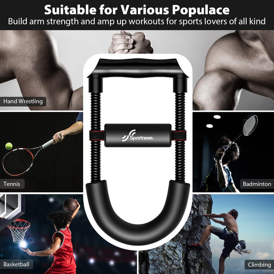 Wrist Strengthener,  Forearm Exerciser with Adjustable Tension for Improving Strength, Hand Developer Arm Grip Workout Strength Trainer Home Gym Workout