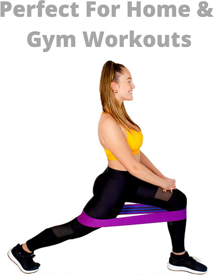 The Best Resistance Exercise Booty Bands for Men and Women 3 Fabric Non-Slip Fitness Hip Circle Bands Perfect for Home and Gym Workouts with Travel Bag