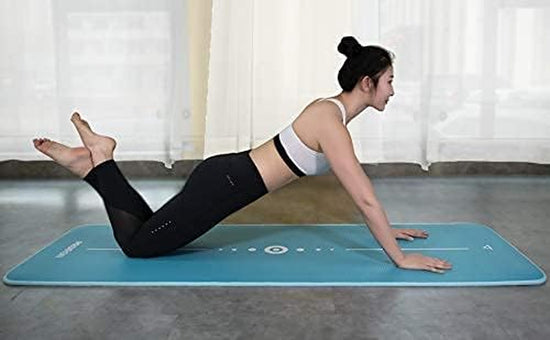 Yoga Mat Eco Friendly NBR All-Purpose 10Mm Thick Non-Slip Exercise Mat High Density Anti-Tear Pilates Mat with Carrying Strap for Yoga Pilates and Gymnastics - 183Cm X 66Cm X 1Cm - 4 Colours(Only Official Brand : )
