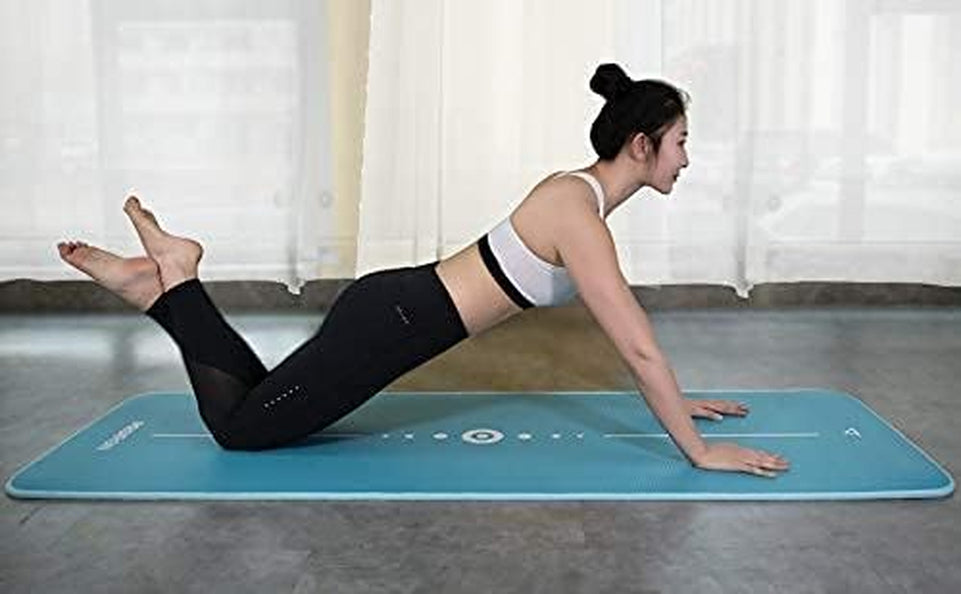 Yoga Mat Eco Friendly NBR All-Purpose 10Mm Thick Non-Slip Exercise Mat High Density Anti-Tear Pilates Mat with Carrying Strap for Yoga Pilates and Gymnastics - 183Cm X 66Cm X 1Cm - 4 Colours(Only Official Brand : )