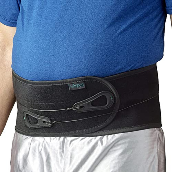 Gorilla Sports®  Basic Back Support XXL - Back Brace Fitness Belt Adjustable with Pull Tabs