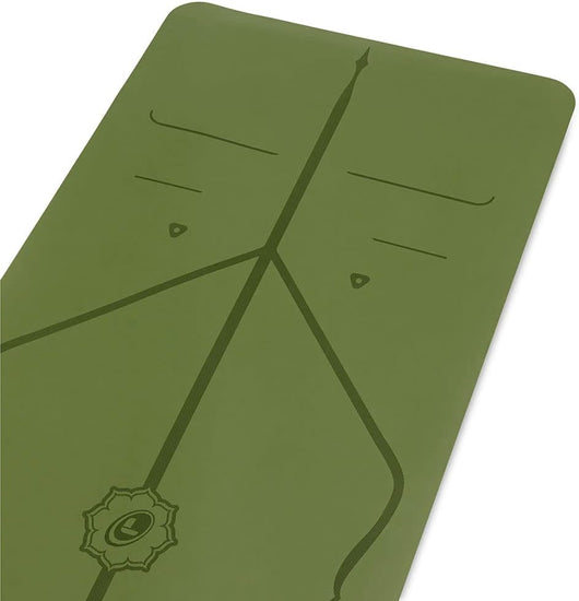 Original Yoga Mat – Free Yoga Bag Included - Patented Alignment System, Warrior-Like Grip, Non-Slip, Eco-Friendly and Biodegradable, Sweat-Resistant, Long, Wide, 4.2Mm Thick Mat for Comfort