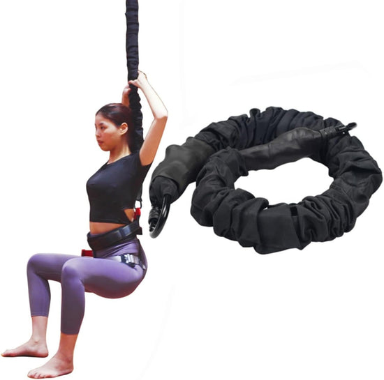 Single Bungee Fitness Resistance Rope, Aerial Dance Single Resistance Band Anti-Gravity Fitness Training Band - without Accessories - Professional Equipment for Home Fitness Exercise