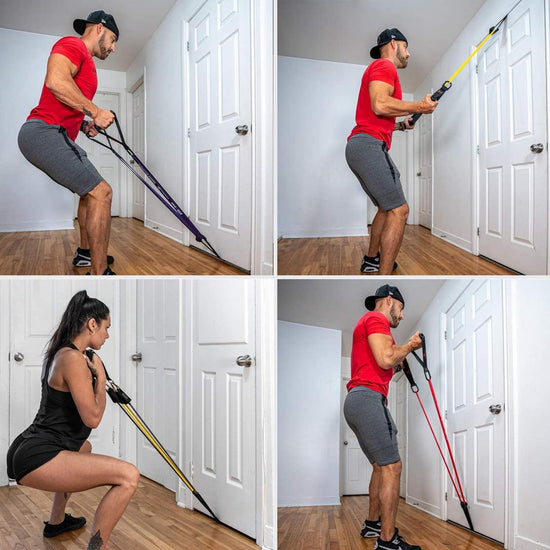 Pull Cord Door Buckle Gym Supply Training Rope Door Anchor Pulling Rope Supplies Door Buckle for Pull Rope Pulling Rope Door Buckle Home Door Buckle Nylon Fitness Elastic Products