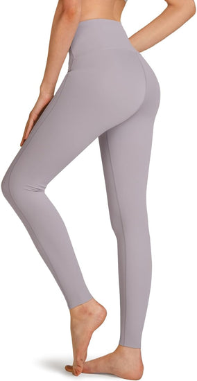 Women'S Thermal Tummy Control Yoga Pants with Pockets, High Waist Warm Fleece Lined Leggings, Winter Workout Running Tights
