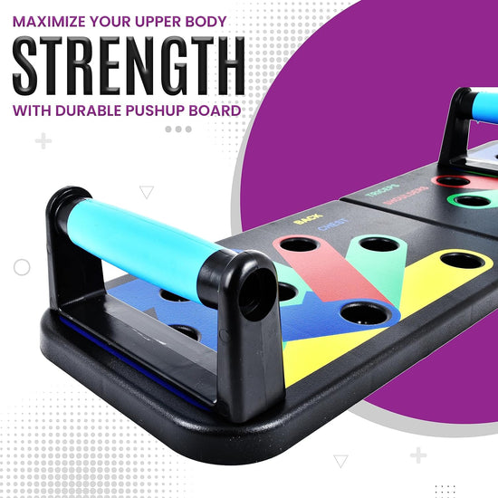 MG Push up Board for Men & Women, Multi-Function Foldable Pushup Board, Muscle Max Push up Board for Floor, Fitness Strength & Exercise Training Equipment for Home Workout