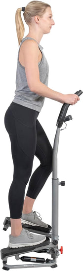 Twisting Stair Stepper Machine with Handlebar and Digital Display
