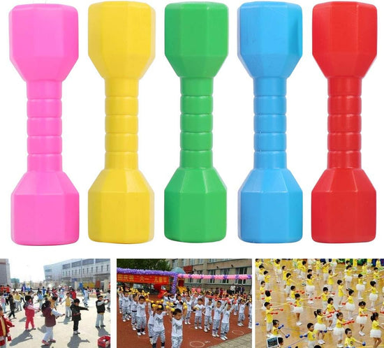 Kids Weight Set Dumbbells Set for Toddlers | Barbell Fitness Exercise Equipment for Home Gym Workout (Set of 10 Pcs) Kids Weight
